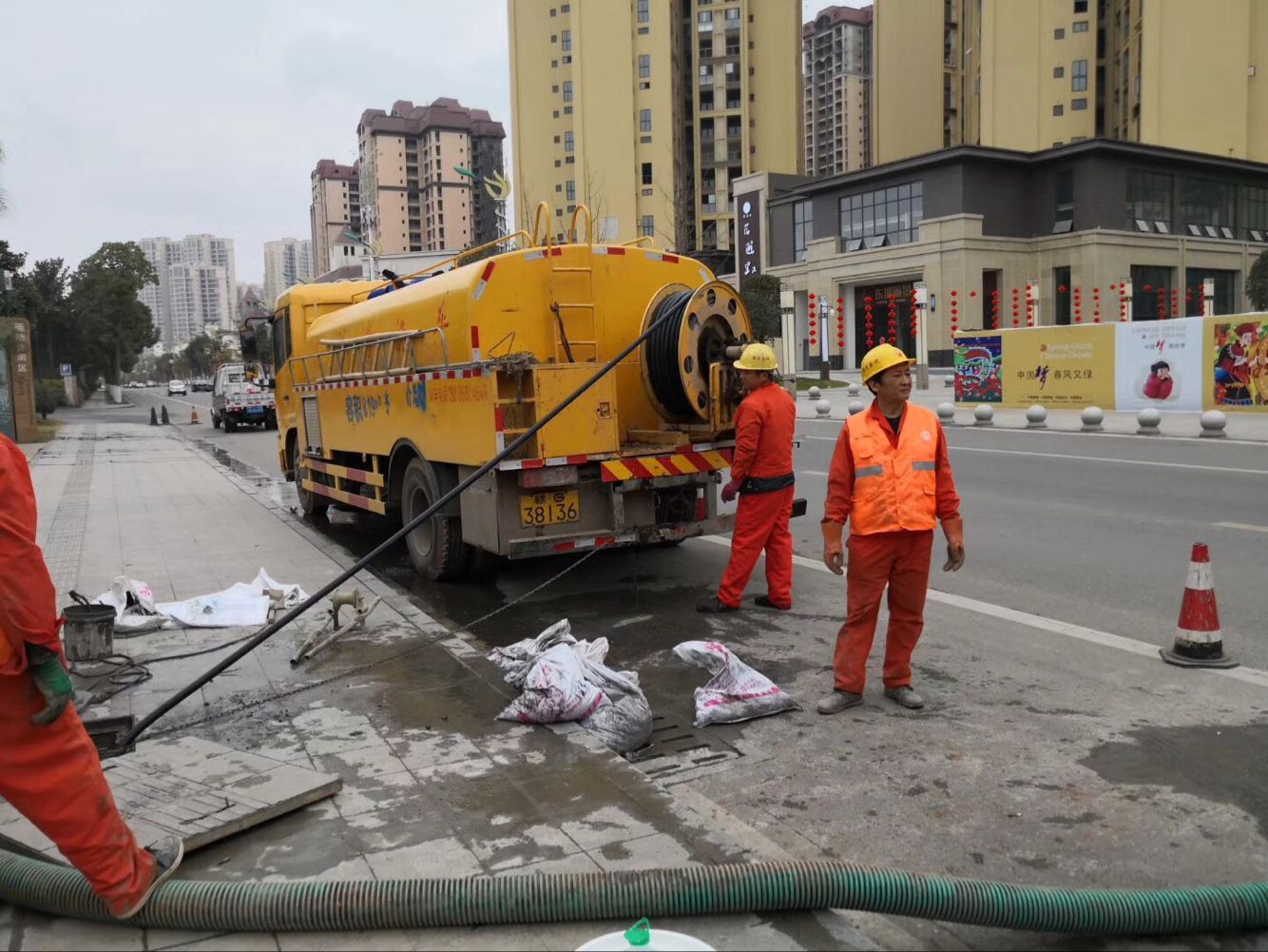 武城排污管道清淤-管道清洗
